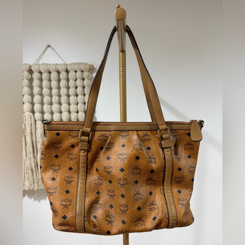 MCM Visetos Cognac Bag - Picture 2 of 11